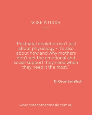 Feeling flat, tapped out, or like you’re running on fumes, but not sure what is going on?
 Is it more than the sleep deprivation? 
Like something deeper is missing?  We hear you, and in the wise words of @droscarserrallach postnatal depletion isn’t JUST about physical recovery or missing nutrients (though those really matter too).
 It’s also the emotional weight, the lack of support, and the feeling of doing it all alone that leaves you totally depleted.  Have you had someone check in on you lately, not just the baby?
 Do you know who to turn to when your body’s aching, your mind’s overwhelmed, or your heart feels a little lost?  That’s why we created Not Another Onesie, a space to easily find the support you don’t even know you need yet.
 From postpartum doulas and lactation consultants, to pelvic floor physios and mental health experts, to postpartum massage and breathwork practitioners, from midwives to nourishing food deliveries and community mother gatherings …  we’ve brought together a village of care, so you don’t have to go looking when you’re already stretched thin.  Because support shouldn’t be hard to find. And you shouldn’t have to figure this all out alone. We’ve got you mama 💫  #postpartumsupport #newmumsupportaustralia #postnataldepletion #motherhoodburnout #emotionalsupportformums #maternalmentalhealth #pelvichealthaustralia #fourthtrimester #modernmotherhood #notanotheronesie