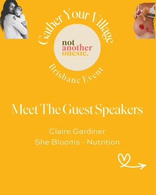 💫 Brisbane Mamas - Gather Your Village!  We’d love you to join us for a nurturing Pregnancy & Postpartum Morning,  a space to connect, learn, and feel deeply supported by other mums and mums-to-be. We are so excited to bring you a wonderful line-up of speakers who will impart their words of wisdom on how to plan for postpartum and heal, restore and adjust so you can thrive in this transition into motherhood (or motherhood again). You will also be able to have all your questions answered & meet other mamas.  Guest Speaker Spotlight: We’re so honoured to welcome Claire Gardiner from @sheblooms_nutrition   Claire will be sharing with us her wisdom and best tips on postpartum nutrition, how mums can realistically restore nutrients and energy with simple, nourishing meals, and debunk common myths about eating well after birth.  Tickets are limited. book yours now via the link in bio! @notanotheronesie_  When: Thursday 13th November, 10am–12pm Where: Gather at Kindred, 130 Bennetts Rd, Norman Park 4170  Expect a morning of connection, wisdom, morning tea, giveaways, and real conversations that remind you, you were never meant to do this alone. 💛  #brisbanemums #pregnancyaustralia #postpartumaustralia #postpartumbrisbane #brisbanemotherhood #perinatalmentalhealth #postpartumconnection #modernmotherhood #gatheryourvillage #notanotheronesie #australianmums #motherhoodaustralia #pelvicfloor #pelvichealth #physiotherapist #postpartumnutrition #postnataldepletion