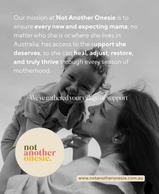 Our mission is simple, but powerful.  We want every mother, at every stage, to feel fully supported , not just in theory, but in real, practical, everyday ways.  From pregnancy
To birth
To postpartum
To the years that follow  No mother should be doing this alone.  That’s why we’ve built a modern-day village,  a carefully curated directory of some of Australia’s most trusted services and practitioners.
The kind of support that holds you physically, emotionally, mentally and practically.
The kind of support that actually makes a difference.  Because thriving in motherhood isn’t about doing more.
It’s about being supported better.  This is the village we wish we had.
And we’re building it … together.  Find everything you need at 
Www.notanotheronesie.com.au
Link in bio x  Are you a practitioner that would like to join our village of care? We would love to chat - send us a message 💛
#modernmotherhood #postpartumsupport #pregnancysupport