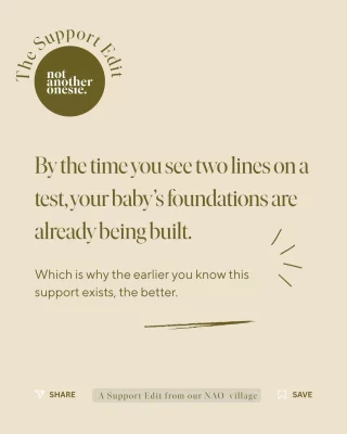 The @notanotheronesie_ Support Edit shines a light on the kind of support every parent deserves to know about 🤍  By the time you see two lines on a test, your baby’s foundations are already being built.  Meet Niki, the woman behind @bumptobundlenutrition  Niki is an Accredited Practising Dietitian and a mum of two.  Her approach is holistic: gut health, environmental exposures, lifestyle, overall wellbeing, and the male partner, too, because sperm quality matters as much as egg quality. She focuses on sustainable recommendations that fit a real, busy life, and she always explains the *why*. So over time, you don’t just follow her plan, you know what your body needs.  Pregnancy and breastfeeding are some of the most nutrient-demanding stages of a woman’s life. Niki’s work isn’t just about your baby, it’s about protecting *you* for the decades after.  Find Bump to Bundle Nutrition on our directory (link in bio). Whether you’re trying, expecting, postpartum, or planning for a baby later this year, she works 1:1 with couples.  #postpartumhealth #fourthtrimester #pregnancynutrition  #nutritionforwomen #ttcjourney