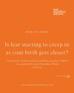 New article in @notanotheronesie_ LEARN  There is nothing wrong with feeling scared about birth.
For many women, fear starts to build as the due date gets closer. 
Fear of the unknown. Fear of pain. Fear that something won’t go to plan. Fear of not coping. Those feelings are really common.  The encouraging news is that fear doesn’t have to stay in the driver’s seat. One of the most effective ways to reduce fear is through knowledge, preparation and having the right support around you.  In the latest article, Joelene Murdoch from @bornready_betterbirths explores:
 ✨ Why fear of birth is so common ✨ What actually helps reduce birth anxiety ✨ How birth education can build confidence ✨ Practical ways to prepare emotionally and mentally for labour  Whether you’re pregnant yourself or supporting someone who is, we hope this article leaves you feeling a little more informed, a little more confident and a lot more supported.  Read the full article via the Learn section of our website. Link to articles in bio.  We’d love to know what helped you feel more prepared for birth, share your experience below so another mum can benefit from it. 💛  #BirthPreparation #PregnancySupport #PositiveBirth #BirthEducation #PregnancyJourney