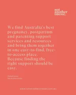 You shouldn’t have to Google your way through pregnancy and postpartum trying to work out who can actually help.  That’s why we do the searching for you.
We find incredible services supporting women and their families through pregnancy, birth, postpartum and beyond and we bring them together in one easy-to-navigate place.  From feeding support and pelvic health to mental health, meal delivery, birth education, sleep, recovery, community, support for dads and partners, and so much more.  One place. Australia-wide. Free to access.
Because sometimes you don’t even know what support exists until you need it, and we want to make sure it’s easy to find when you do.  Save us for later, share us with a mum who needs to know we’re here, or head to the link in bio to explore the directory.  #pregnancyaustralia #pregnancylife #birthpreparation #postpartumjourney #newborn