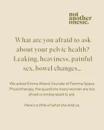 That question you’re too embarrassed to ask? Pelvic health physios have heard it before. 🤍  Leaking. Pain during sex. Bowel changes. A feeling that something just isn’t quite right.  These can feel deeply personal to talk about, but to Emma @femmespacephysiotherapy , they’re welcome conversations. No awkward question. No topic off limits. Just space to talk openly, feel heard and understand your options.  How refreshing and reassuring to know you don’t need to hide away, find the “right” words or wait until things feel serious enough.  You don’t have to quietly put up with symptoms. There is support, and you deserve to access it.  Find Femme Space in our incredible NAO Village of pregnancy, postpartum and motherhood support. Link in bio to our directory - then search ‘physical recovery’  And read the full article in our ‘Learn’ section - link in bio for this as well.  Send this to someone who needs a little reassurance to ask. 🤍  #PelvicHealth #PelvicFloorPhysio #PostpartumSupport #WomensHealth #pregnancy